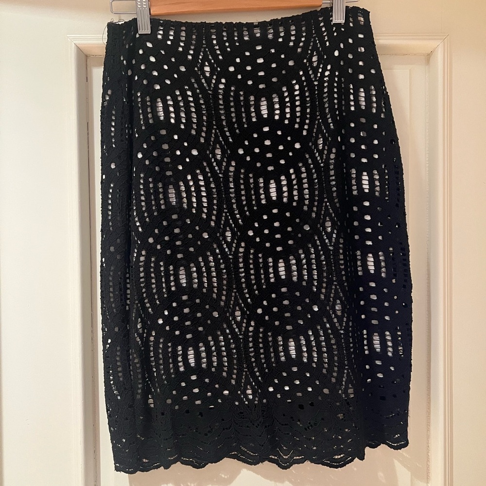 Black & White Lace Skirt